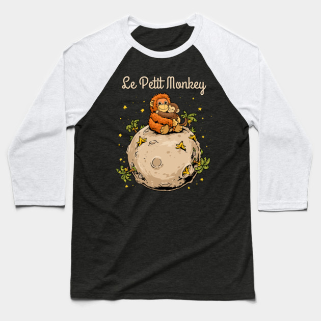 Le Petit Monkey Baseball T-Shirt by GoshWow®