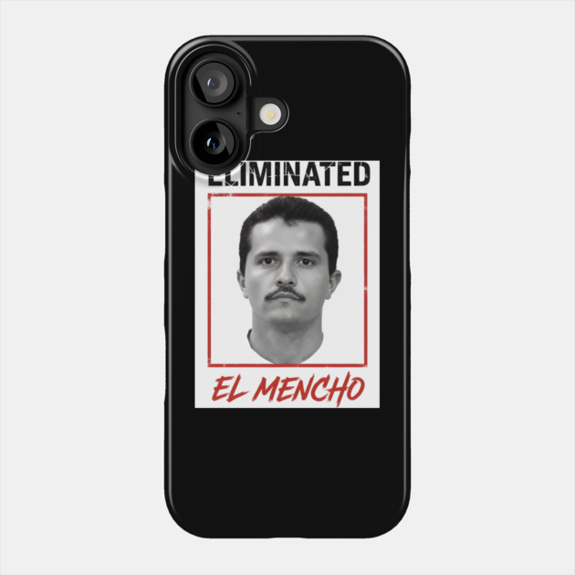 El Mencho Portrait Art Gritty Orange Frame Phone Case by Donald's Store 2