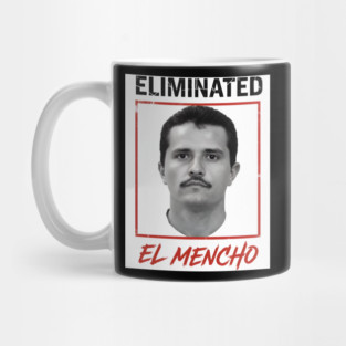 El Mencho Portrait Art Gritty Orange Frame Mug