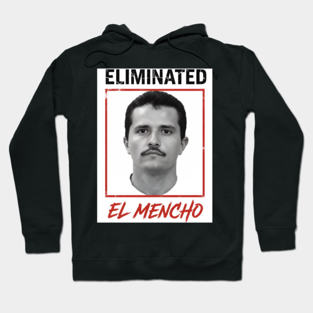 El Mencho Portrait Art Gritty Orange Frame Hoodie by Donald's Store 2