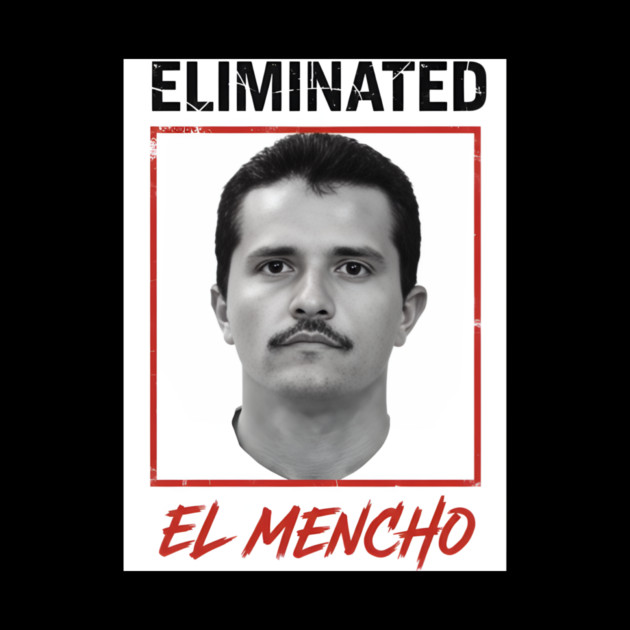 El Mencho Portrait Art Gritty Orange Frame by Donald's Store 2