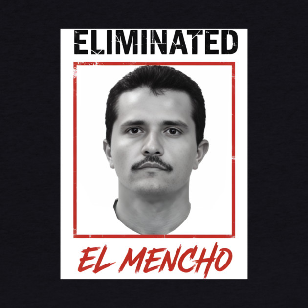 El Mencho Portrait Art Gritty Orange Frame by Donald's Store 2