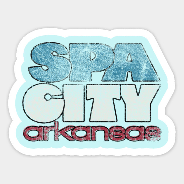 Spa City Sticker by rt-shirts