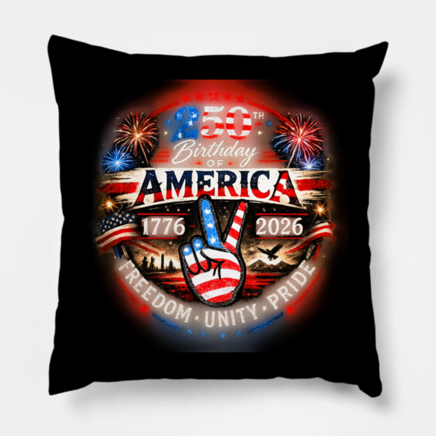 Americas Birthday Pillow by CrazyGirl
