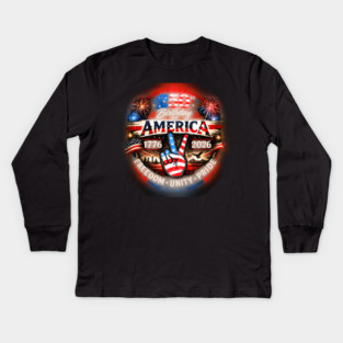 Americas Birthday Kids Long Sleeve T-Shirt