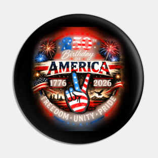 Americas Birthday Pin