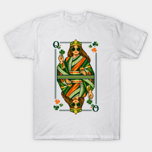 Irish Queen of Clubs St Patrick’s Day T-Shirt