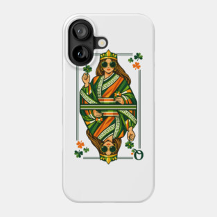 Irish Queen of Clubs St Patrick’s Day Phone Case