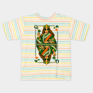 Irish Queen of Clubs St Patrick’s Day Kids T-Shirt