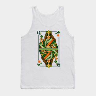 Irish Queen of Clubs St Patrick’s Day Tank Top