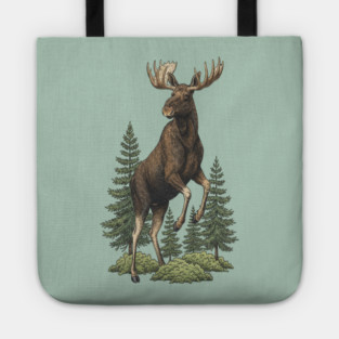Moose in Forest Wildlife Tote