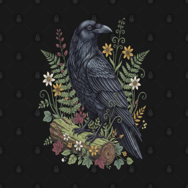 Raven Woodland Wildlife by BirdsnStuff