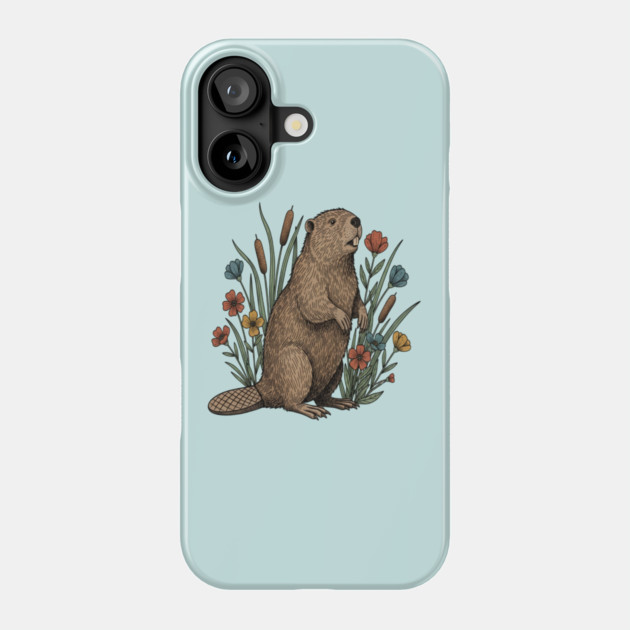 Beaver Wetland Wildlife Phone Case by BirdsnStuff