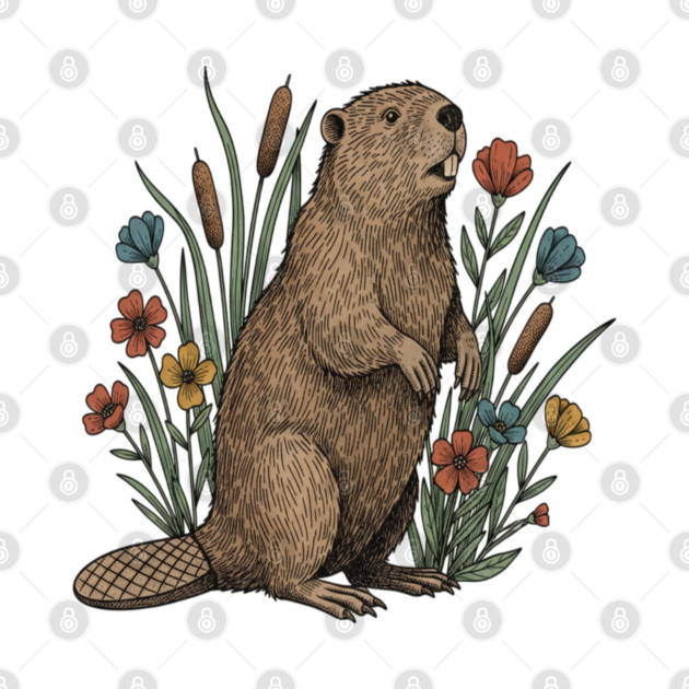 Beaver Wetland Wildlife by BirdsnStuff