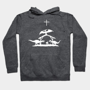 dinosaur nativity Christmas  2 Hoodie