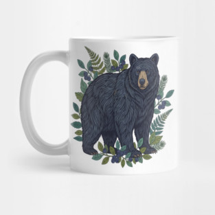 Black Bear with Wild Blueberries Mug