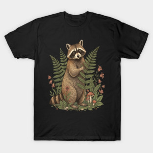 Raccoon in the Ferns T-Shirt