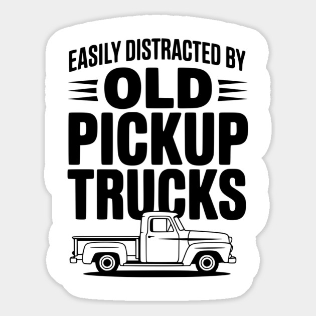 Easily Distracted by Old Pickup Trucks Magnet by Frank Ring