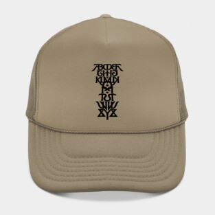 Symmetrical Alphabet Variant White Hat