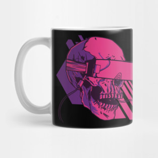 skull virtual reality Mug
