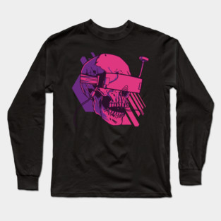 skull virtual reality Long Sleeve T-Shirt