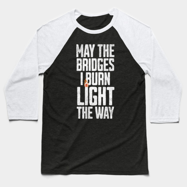 Illumination Through Departure Baseball T-Shirt by Designed By Marty