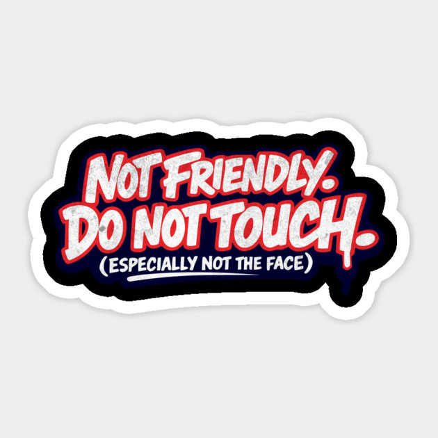 The Personal Space Invader Alarm Sticker by Designed By Marty