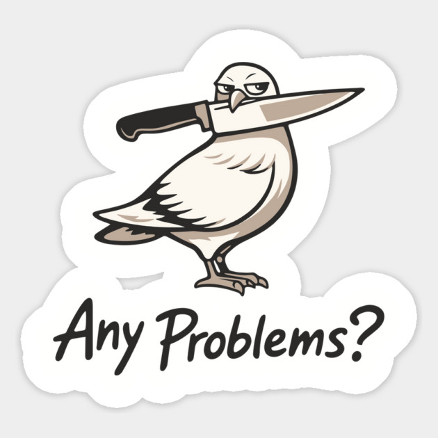 Any Problems? Intimidation Attitude Vibes Magnet by Anticorporati