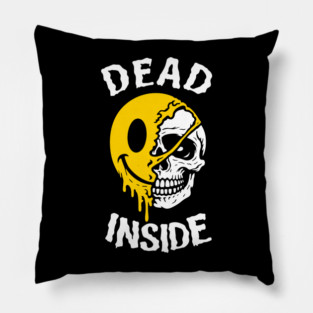 Dead Inside Existential Dread Emotional Burnout Pillow