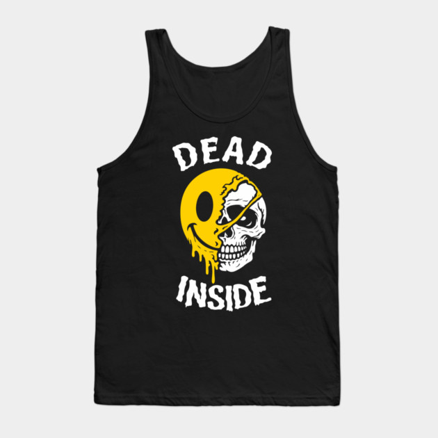 Dead Inside Existential Dread Emotional Burnout Tank Top by Anticorporati