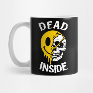 Dead Inside Existential Dread Emotional Burnout Mug
