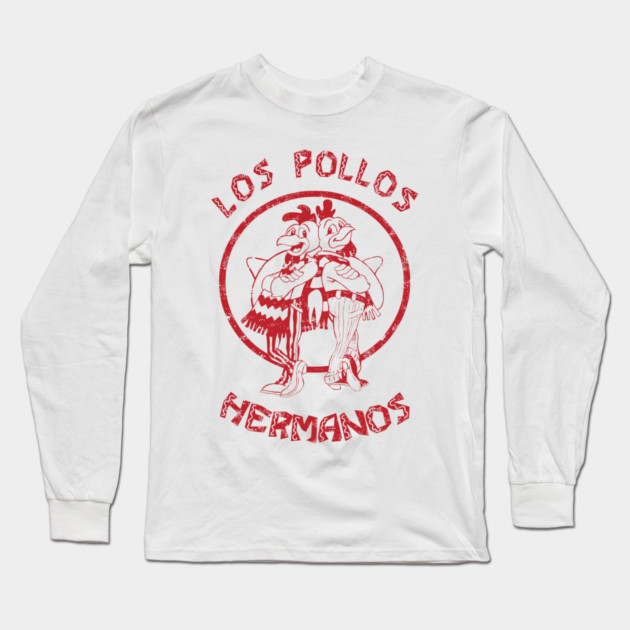 Los Pollos Hermanos Red Logo Long Sleeve T-Shirt by Tv Moments