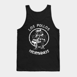 Los Pollos Hermanos White Logo Tank Top