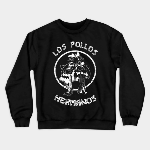 Los Pollos Hermanos White Logo Crewneck Sweatshirt by Tv Moments