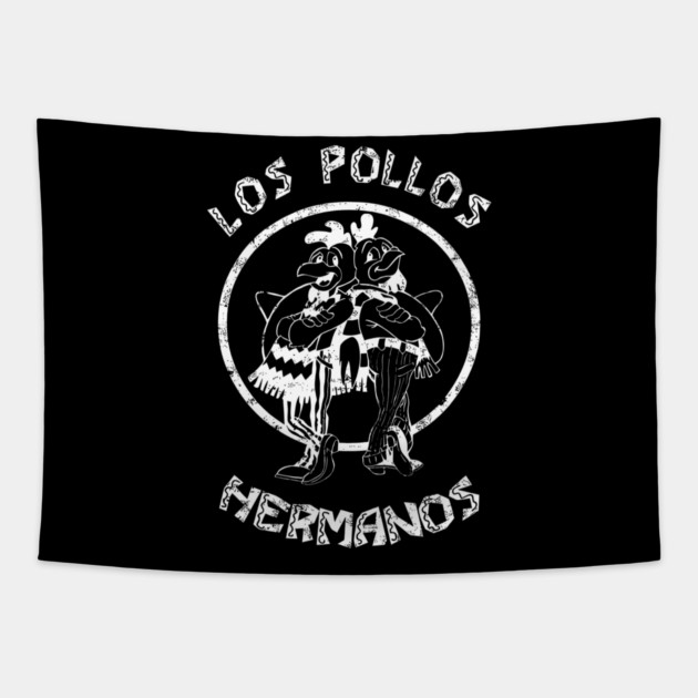 Los Pollos Hermanos White Logo Tapestry by Tv Moments