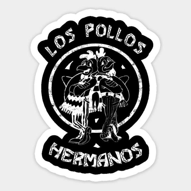 Los Pollos Hermanos White Logo Magnet by Tv Moments