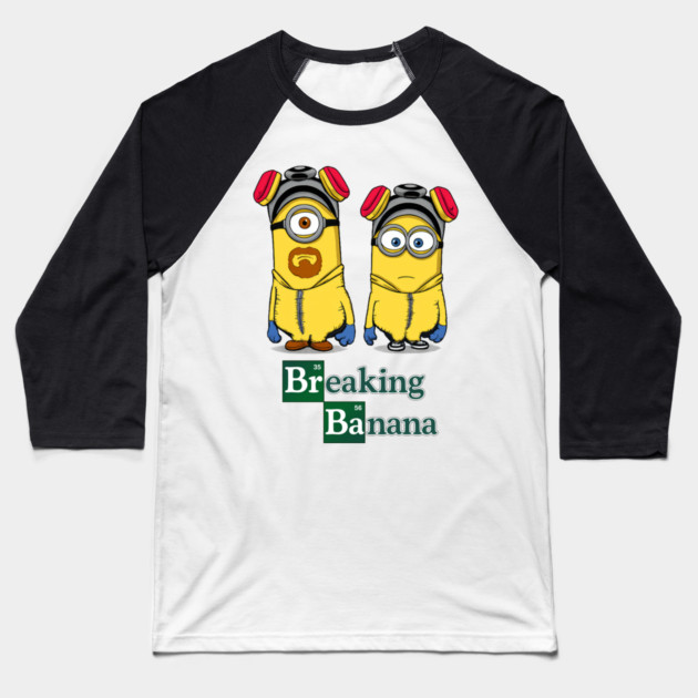 Breaking Banana Baseball T-Shirt by Tv Moments