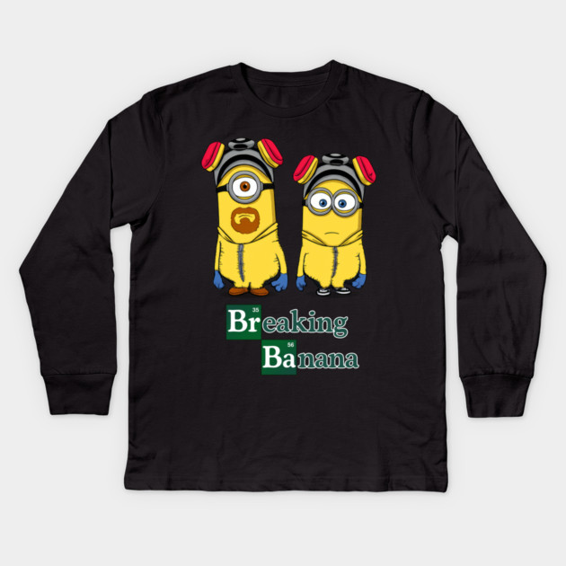 Breaking Banana Kids Long Sleeve T-Shirt by Tv Moments