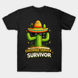 Customer Service Survivor Funny Old Man T-Shirt T-Shirt