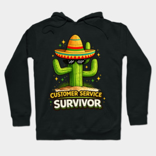 Customer Service Survivor Funny Old Man T-Shirt Hoodie