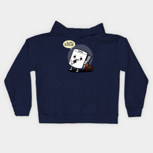 Funny Stand-up Comedian Toilet Paper Humor Kids Hoodie