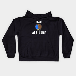 Bad Attitude Aviation Design Kids Hoodie