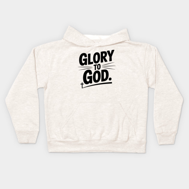 Glory to God Kids Hoodie by Frank Ring