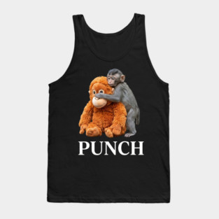 Punch Playful Monkey Humor Primate Lover Tank Top