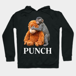 Punch Playful Monkey Humor Primate Lover Hoodie