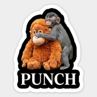 Punch Playful Monkey Humor Primate Lover Magnet
