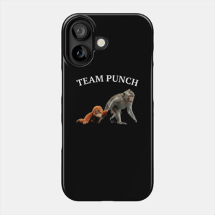 Team Punch Monkey Orangutan Primate Wildlife Animals Phone Case