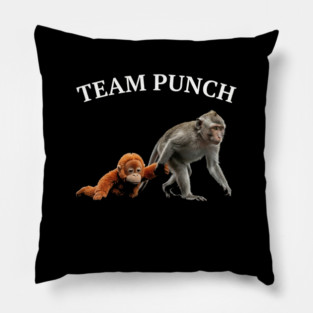 Team Punch Monkey Orangutan Primate Wildlife Animals Pillow