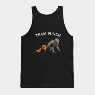 Team Punch Monkey Orangutan Primate Wildlife Animals Tank Top