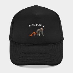Team Punch Monkey Orangutan Primate Wildlife Animals Hat
